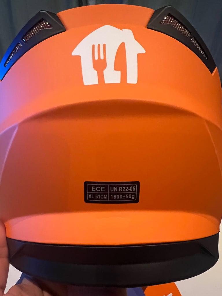 Just Eat Bike Hamlet and hand warmer gloves New