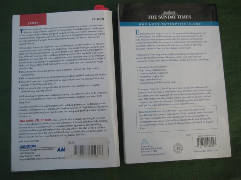 2 Complementary Books for Managers for £1.00 Each - Batch 5