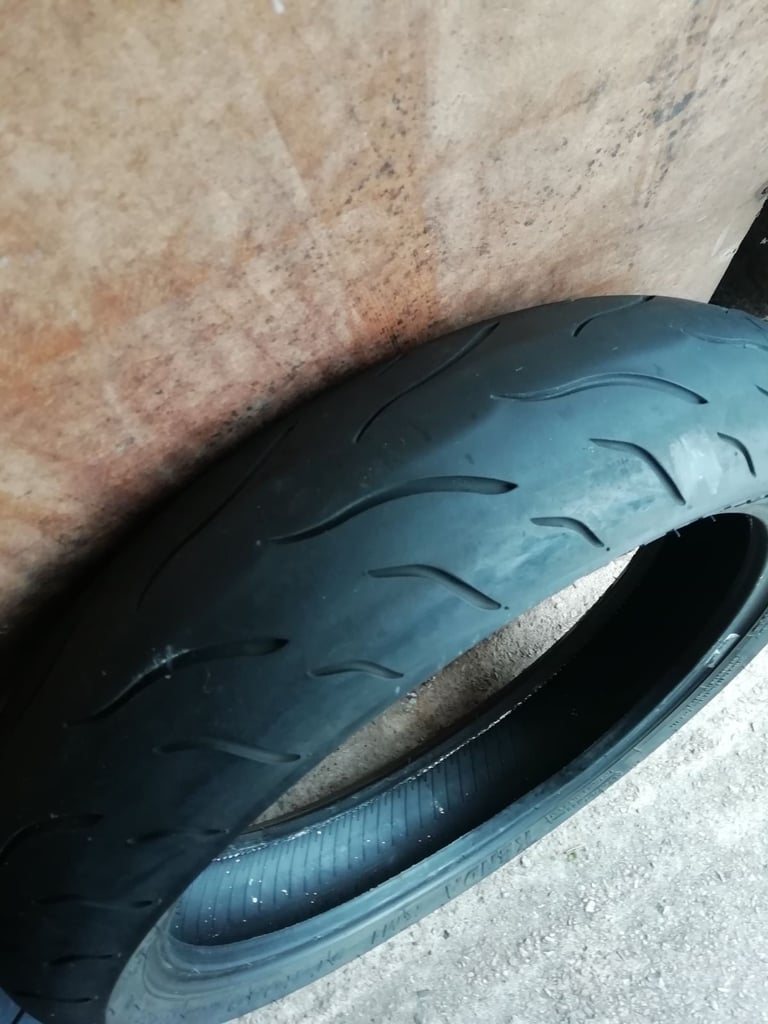 set of tyre front and back 120       180 55 17 kenda good tread 3mm f rear 3.5mm 