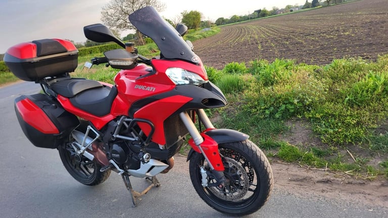 image for 2014 14 DUCATI MULTISTRADA 1200 S HIGH SPEC TOURER LUGGAGE ADVENTURE RED HISTORY