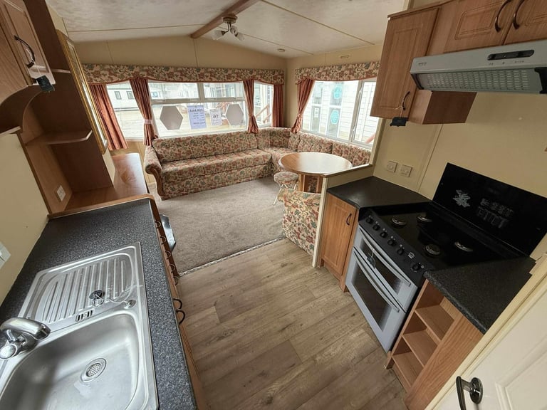 Compact 12ft wide 2 Bed Static Caravan - DG, New Carpet - Offsite Sale, Own Land