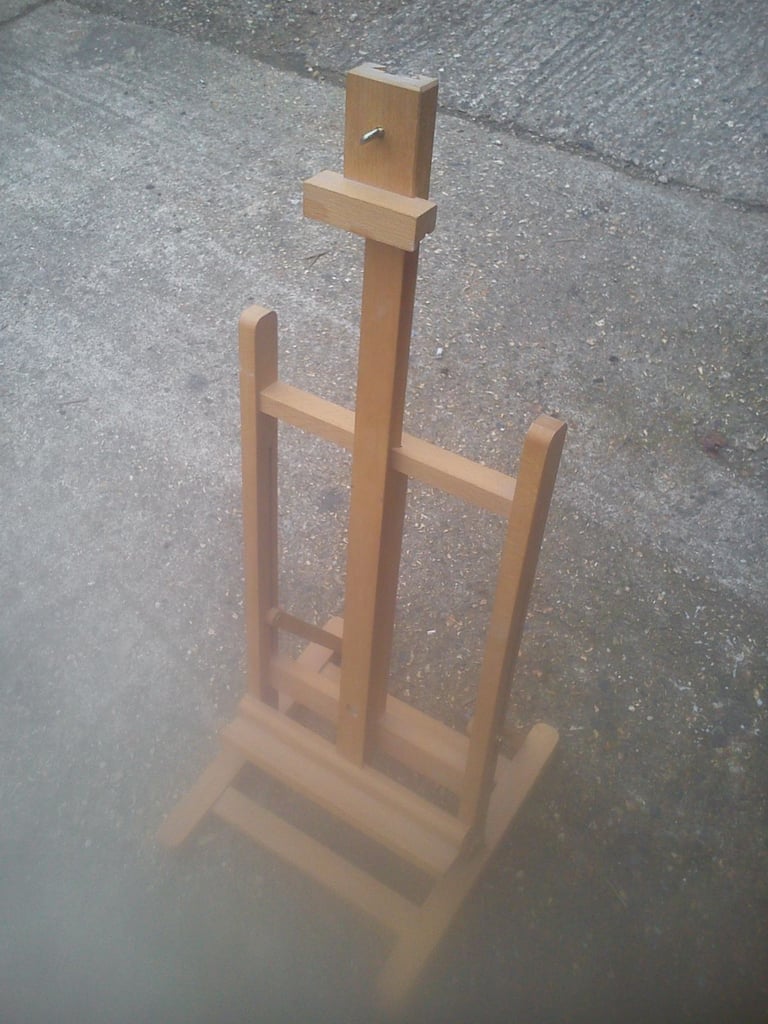 Vintage beech folding easel.