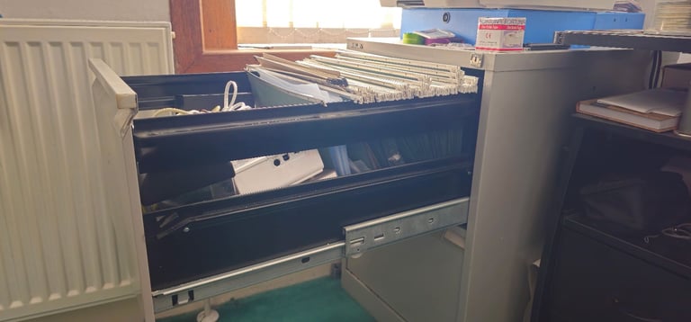 Bisley BS Steel Filing Cabinet 2 Drawers Lockable - pick up only 