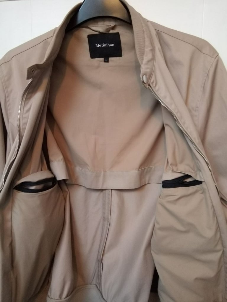 Matinique Jace, men's jacket, L/M size. Danish Designer wear. Cotton. Excellent. REDUCED