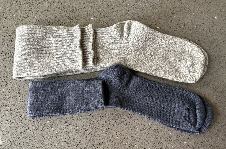 4 Pairs Mens Long Thick Socks - Suit Fishermen, Wellington Boots etc - See Desc.