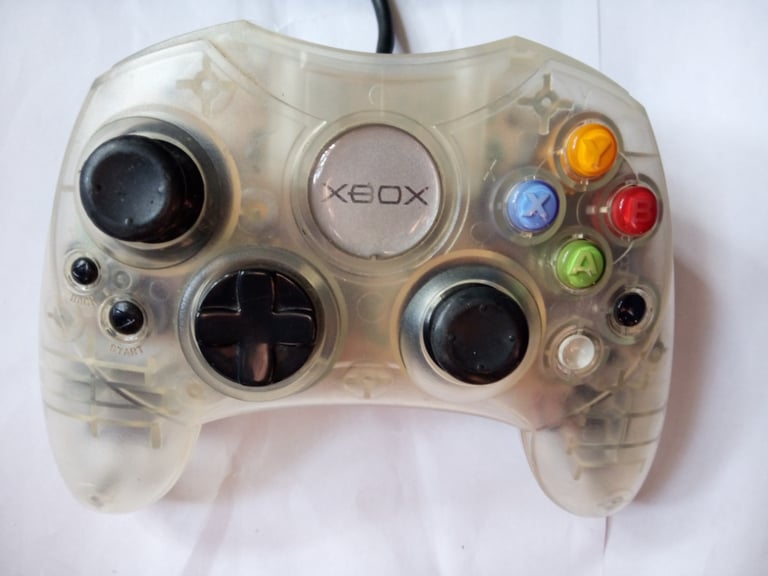 Original Xbox Type S Controller Crystal Control Pad Official Genuine Clear