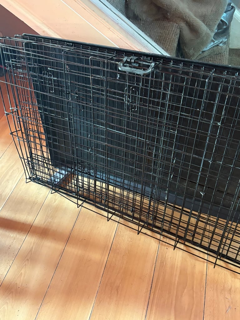 Double door dog crate den cage kennel xl 