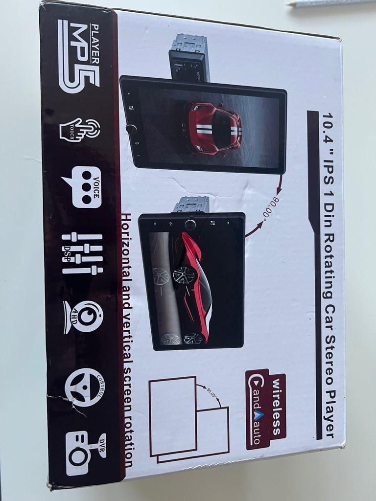 10.4” Rotating Screen Car Stereo Player