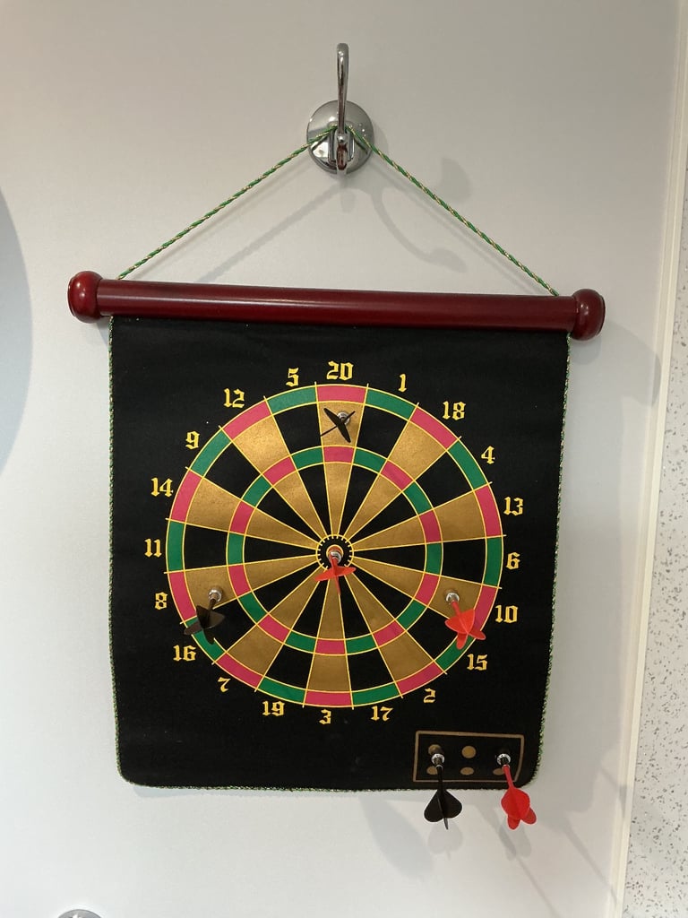 Past Times Traditional Magnetic Darts And Poker  