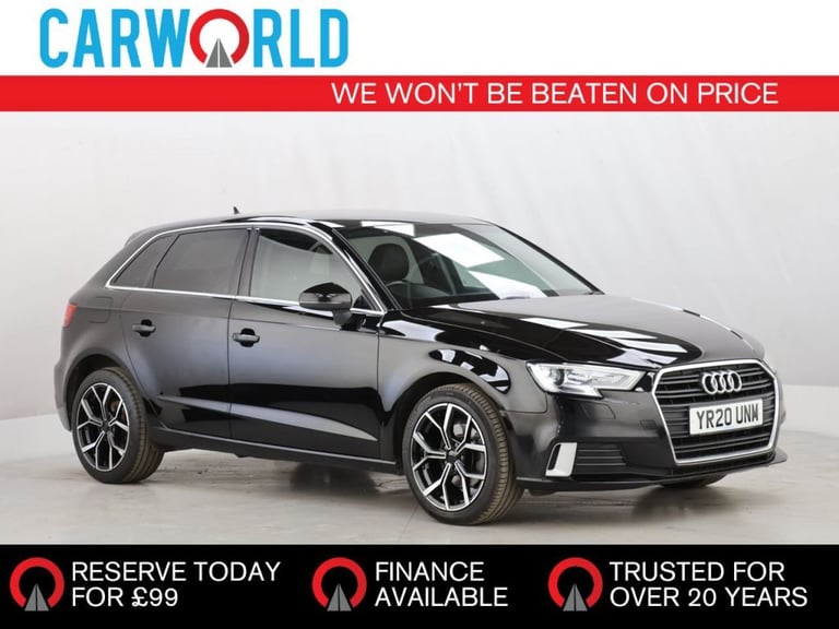2020 Audi A3 1.5 TFSI 35 Sport Sportback 5dr Petrol Manual Euro 6 (s/s) (150 ps) Hatchback Petrol...