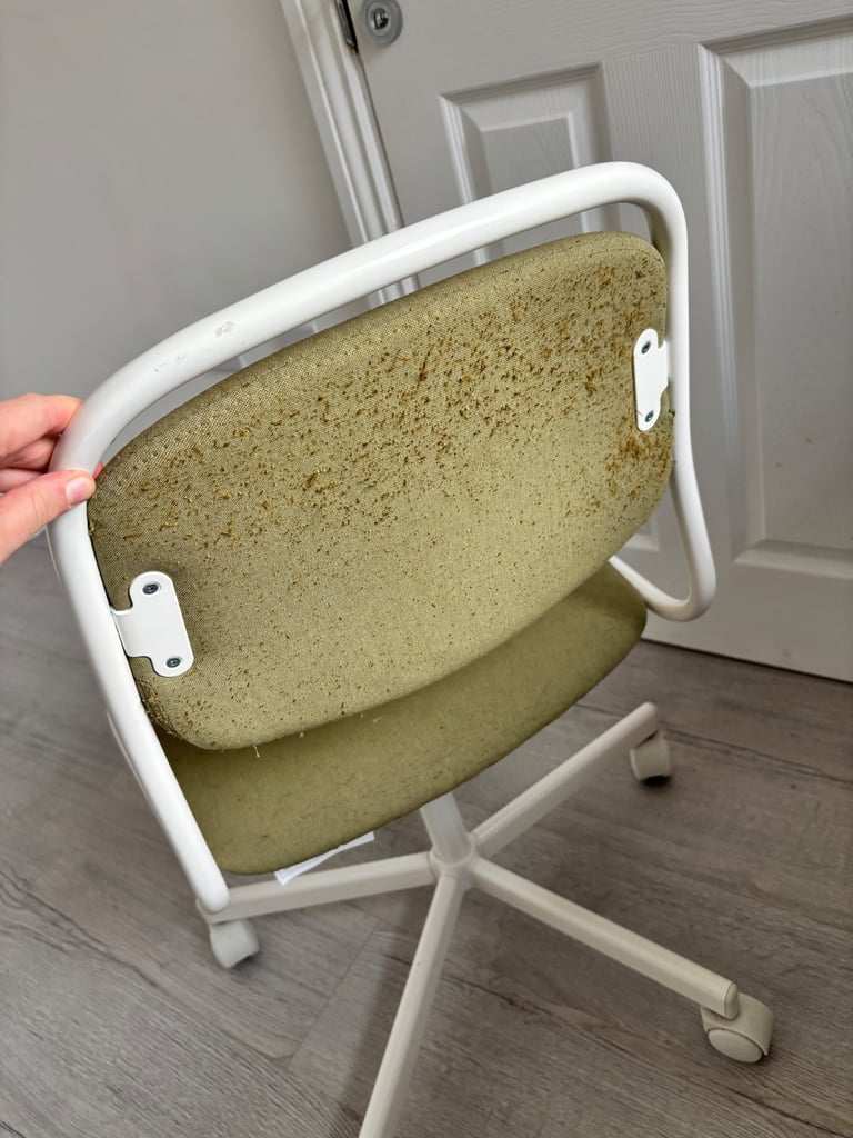 IKEA Office Chair & Desk - Green Örfjäll & wood effect desk