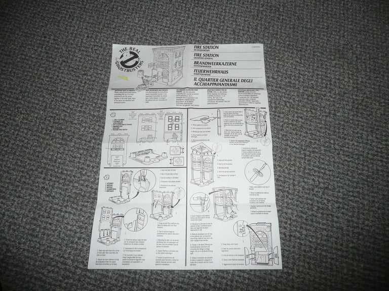 Ghostbusters Fire Station instructions.