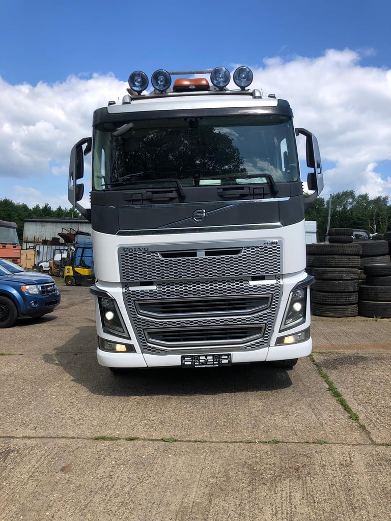 Left hand drive Volvo FH16, 2014, 8x4 timber truck. Euro 6