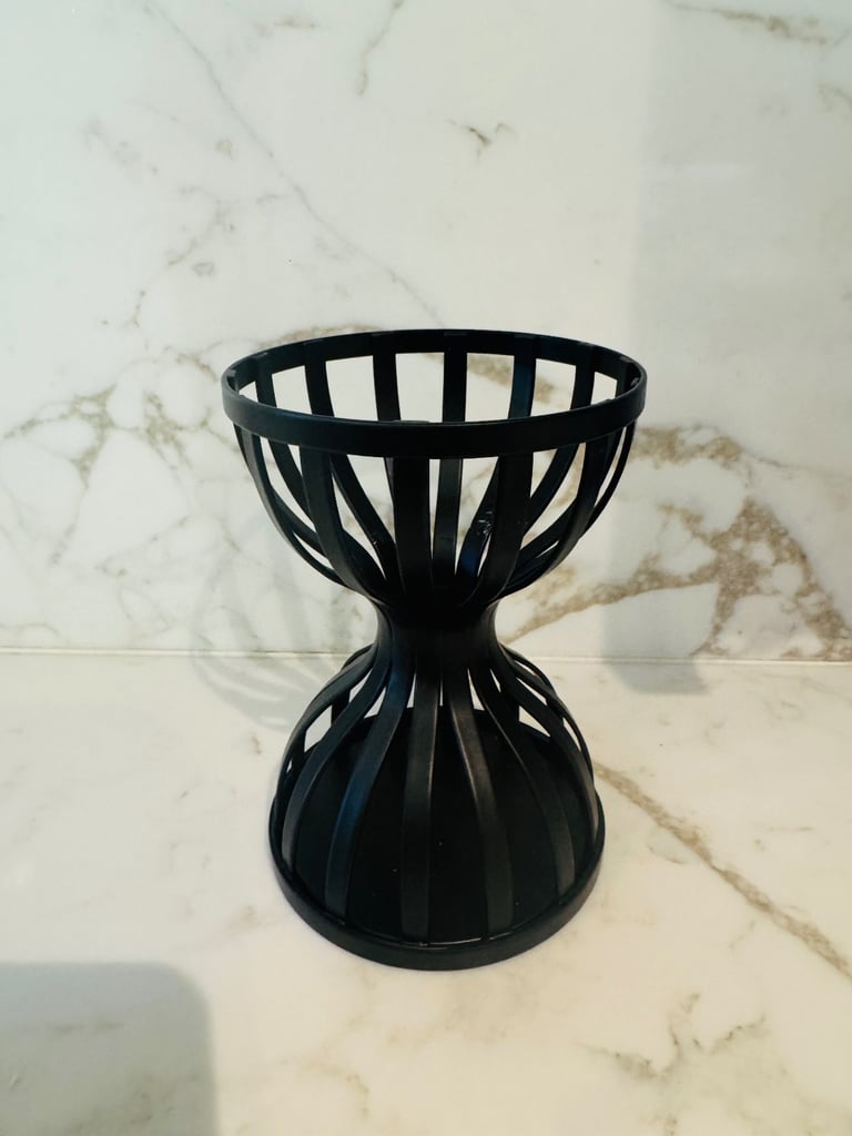 Black metal candle holder by Next 
