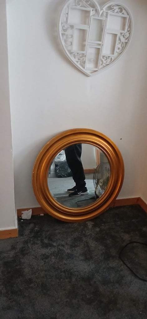 stool and mirror on offer for a penny - Treherbert