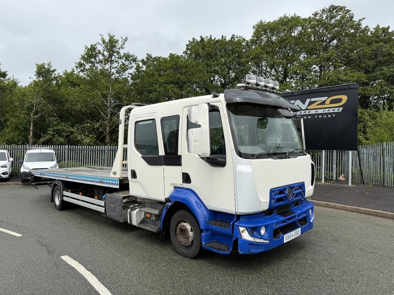 2014 64 REG RENAULT MIDLUM TRUCK 12 TON CREW CAB RECOVERY TRUCK TILT AND SLIDE