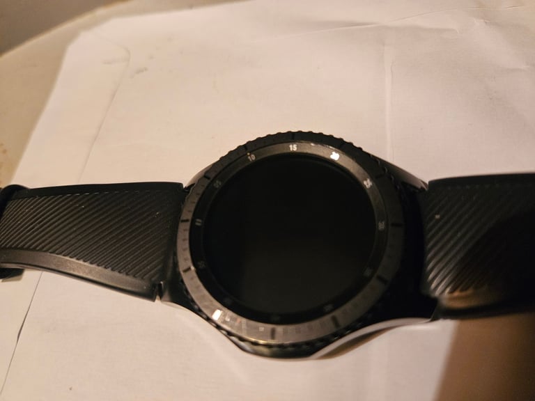 Samsung Gear S3 Frontier black - all original packaging, small strap unused