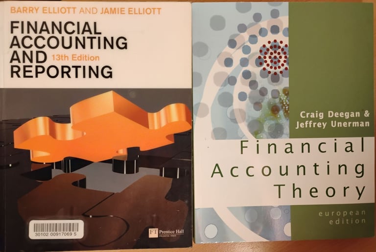 Accounting & Finance assorted Textbooks