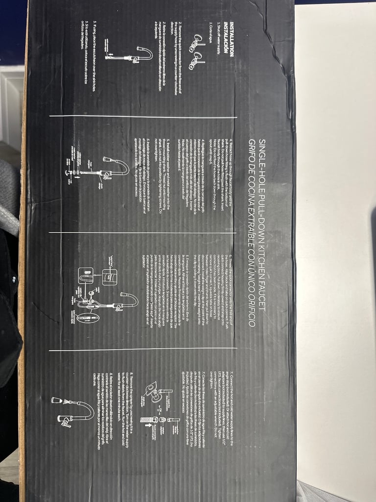 Kitchen sink tap faucet single hole pull down brand new in box bathroom plumber 