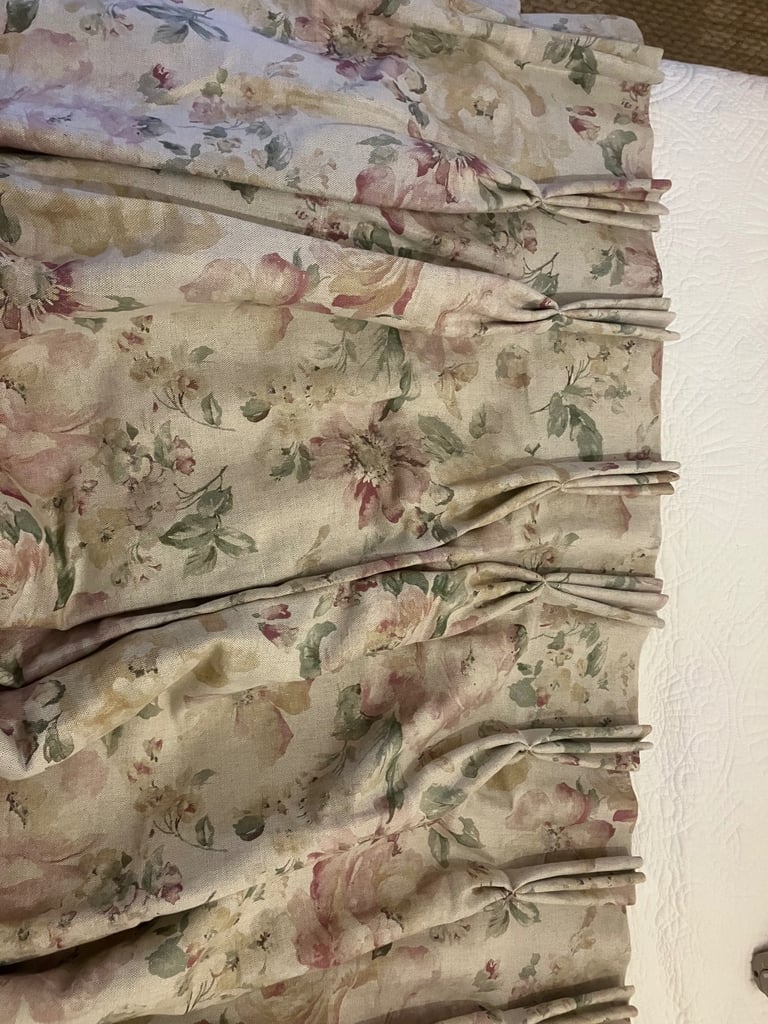 Pair of full length curtains