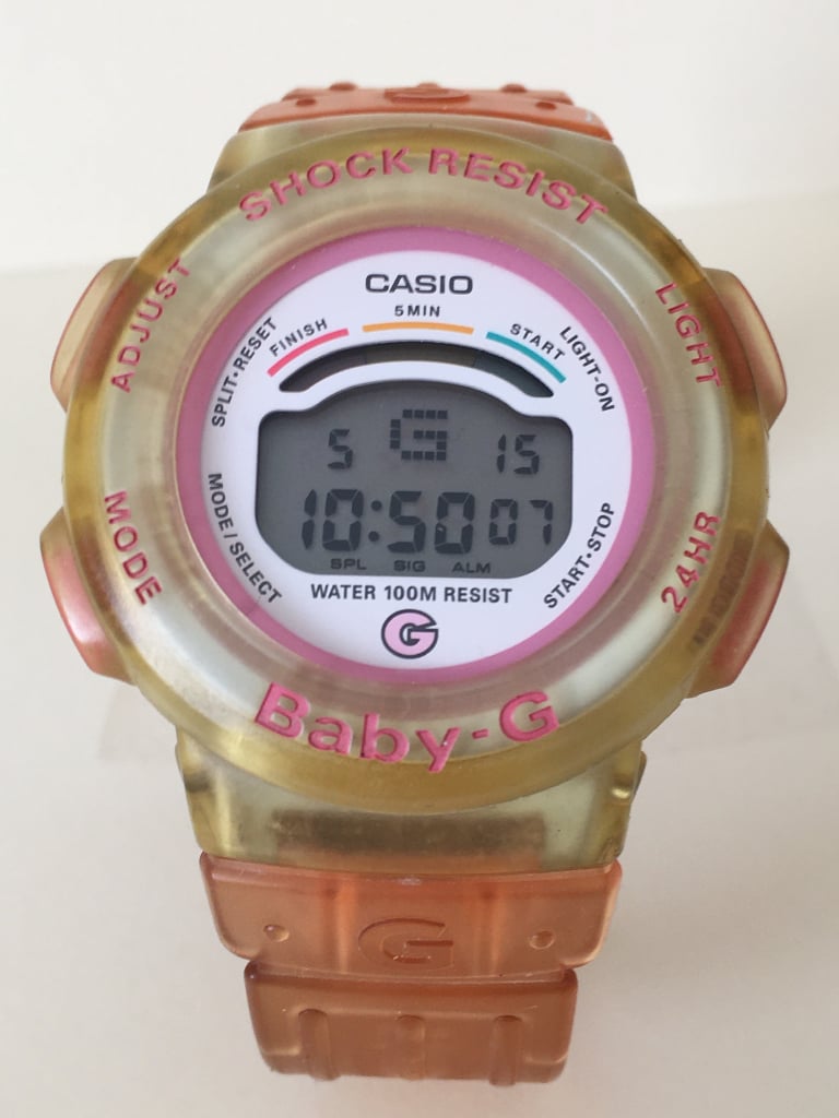 Casio Baby G BG-211 1522 with pink resin strap. In very good condition.