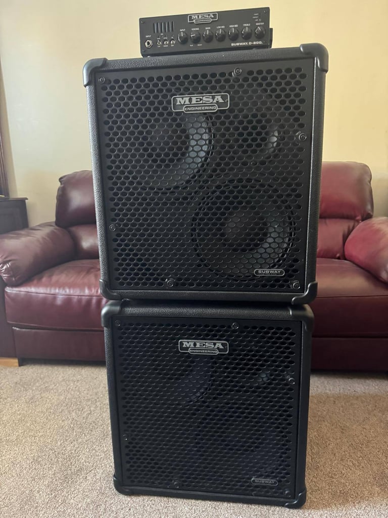 800w Mesa Boogie Subway D800 Bass Amp with Superlight Cabs