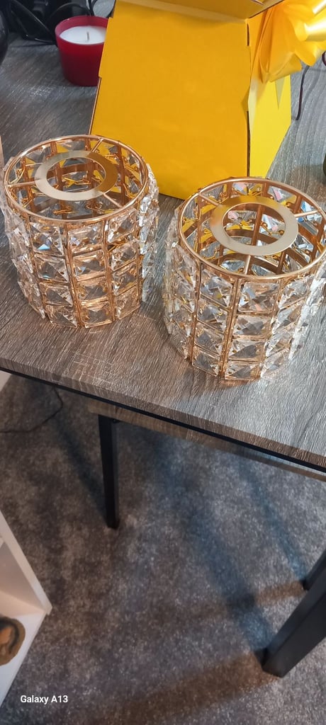 2 crystal look light shades