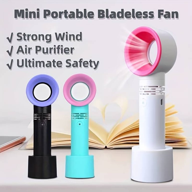 1pc Bladeless Handheld Fan, USB Desk-Normally £13.49 - 5 Left-Call Me