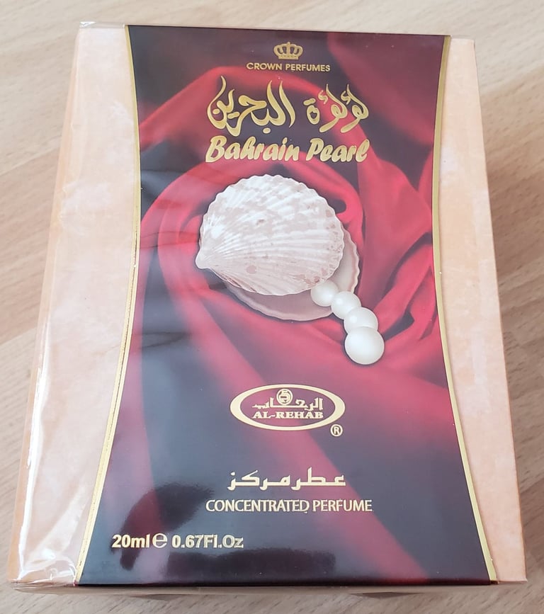 image for Crown Perfumes Bahrain Pearl Al-Rehab Concentrated Perfume 20ml (New & Sealed)