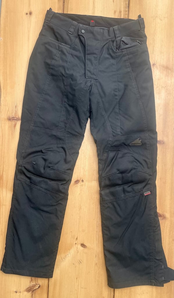 image for Hein Gericke Black Motorcycle Jeans in Size Large