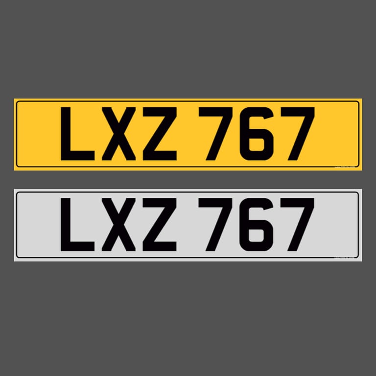 image for LXZ 767 - Dateless Cherished Registration Number Plate