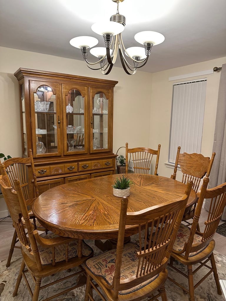 Dinning table with display unit 