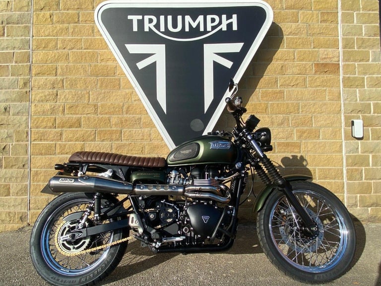 2012 TRIUMPH SCRAMBLER 865 Tail Tidy Arow Exhaust Bar End mirrors,