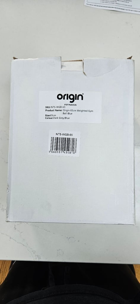 Origin Gym Ball - Blue - Weighted