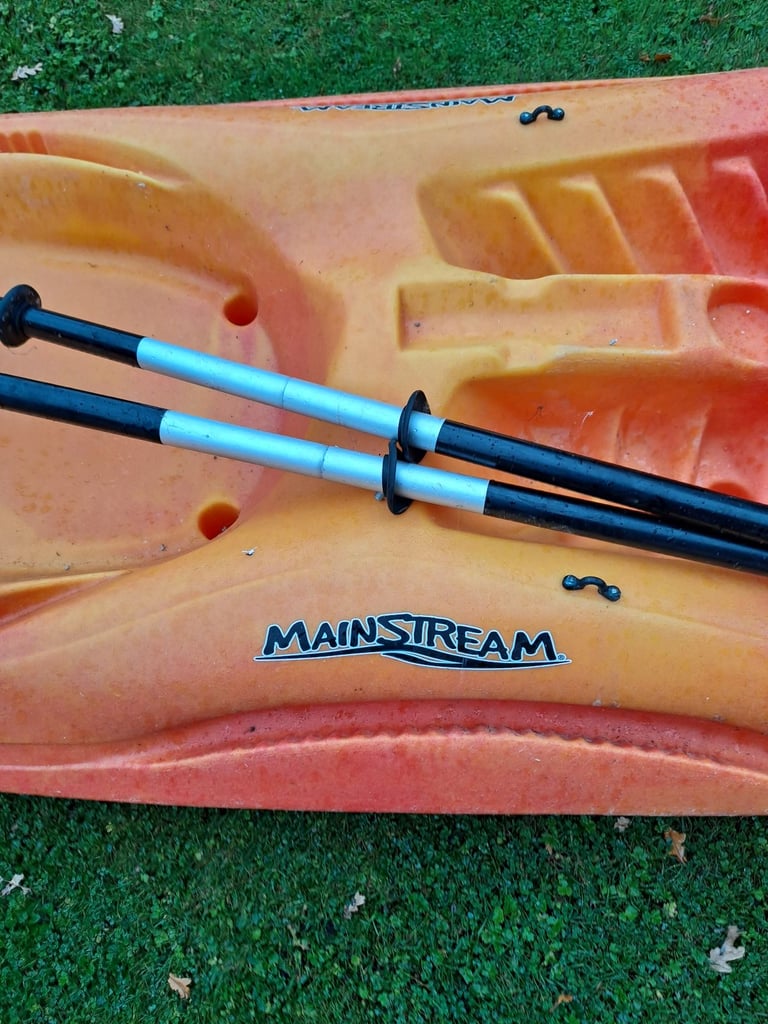 Mainstream Double Play sit on Kayak with paddles