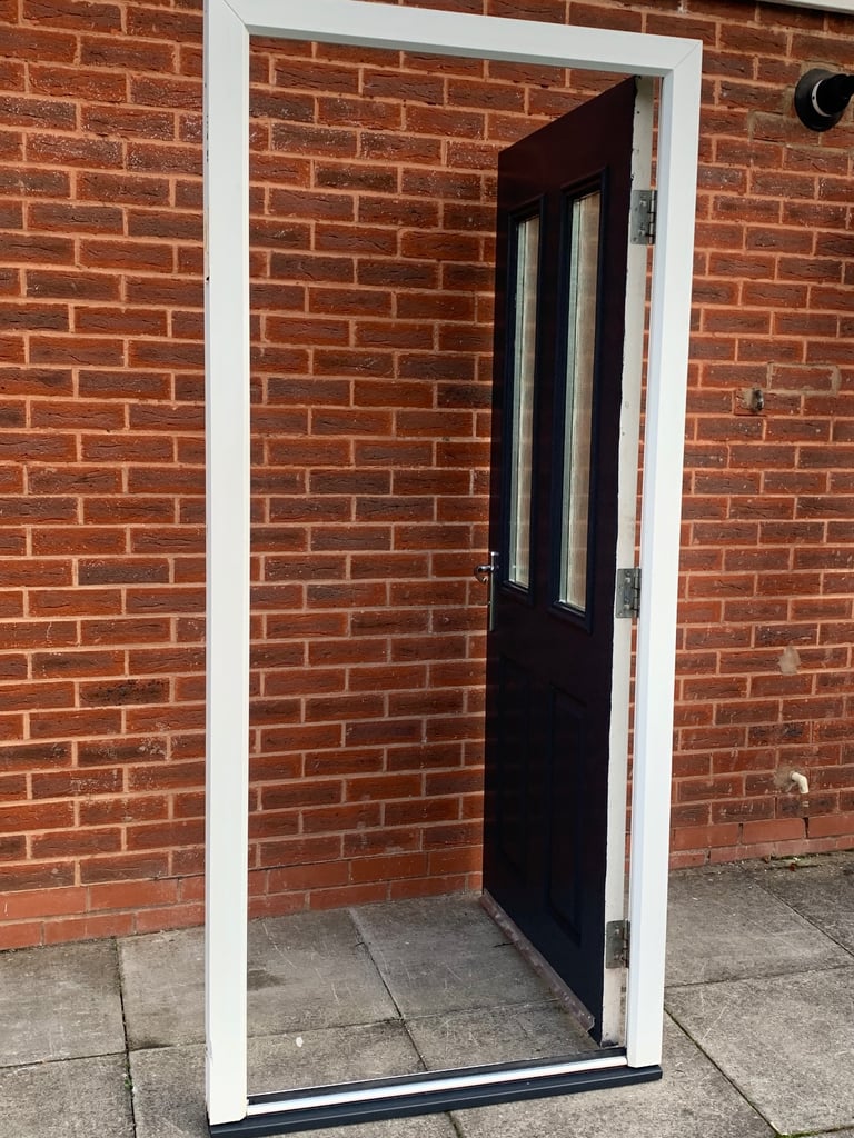 DOUBLE GLAZED COMPOSITE BACK DOOR IN ANTHRACITE GREY 92.5cm WIDE 207cm HIGH Can Deliver