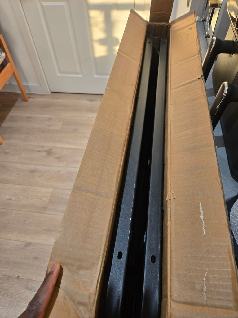 Brand new foldable platform bed frame with under bed storage (90cm x 190cm)
