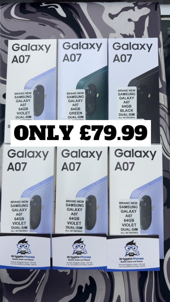 SAMSUNG GALAXY A07 64GB BRAND NEW SEALED