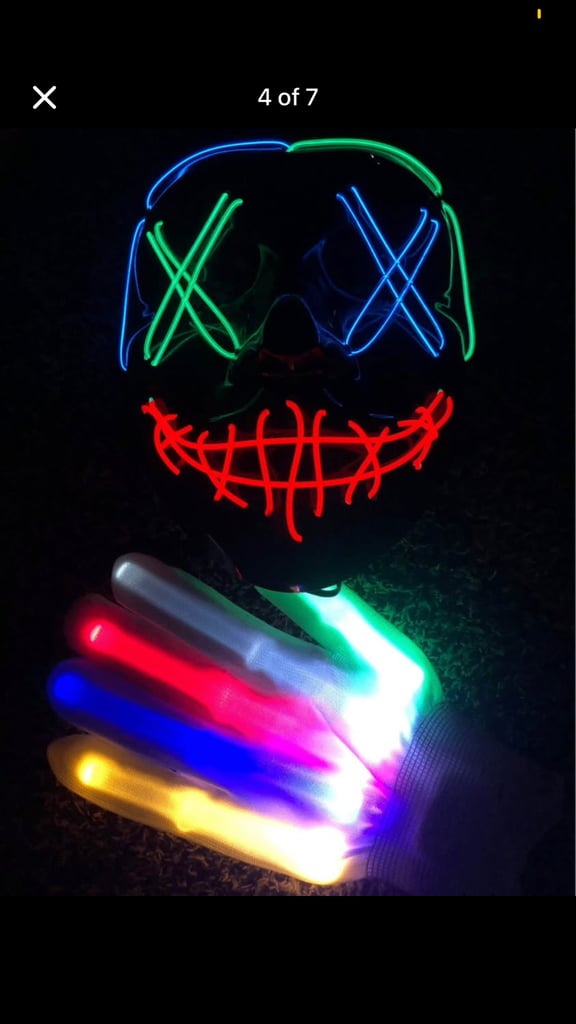 image for Halloween mask & gloves 