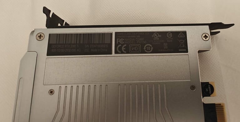 NVIDIA GeForce RTX 2080Ti 11GB DDR6 Graphics Card Founders Edition Excellent condition