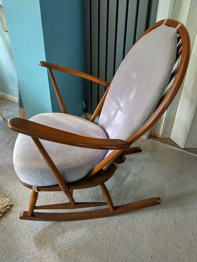 Ercol Dark Rocking Chair 