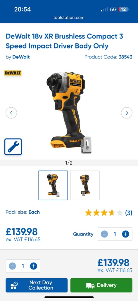 image for Compact impact bare still new 