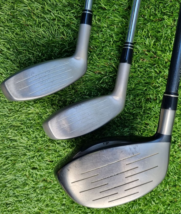 Taylor Made driver & 2x hybrids, Fazer CTR 6-LW & Cobra 5-iron, putter, Callaway stand-bag & MORE