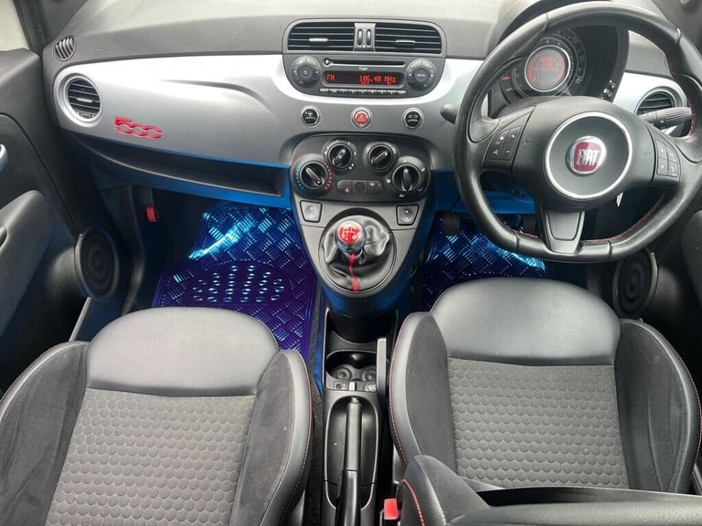 FIAT 500 1.2 S 3 2013 SPORT MODEL PETROL ULEZ 16" ALLOYS LEATHER SPORTS TRIM 