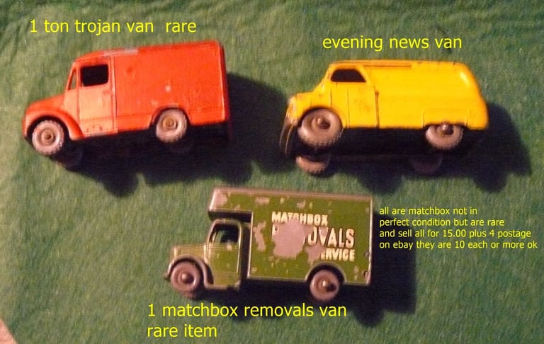 image for 3 rare vintage collectable matchbox toy cars 