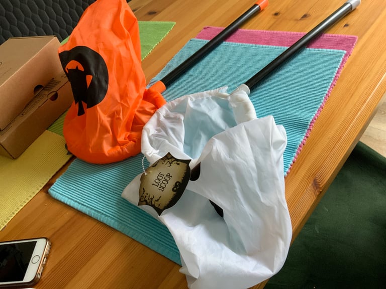New Halloween Loot Scoop Bags x 1-ghost 