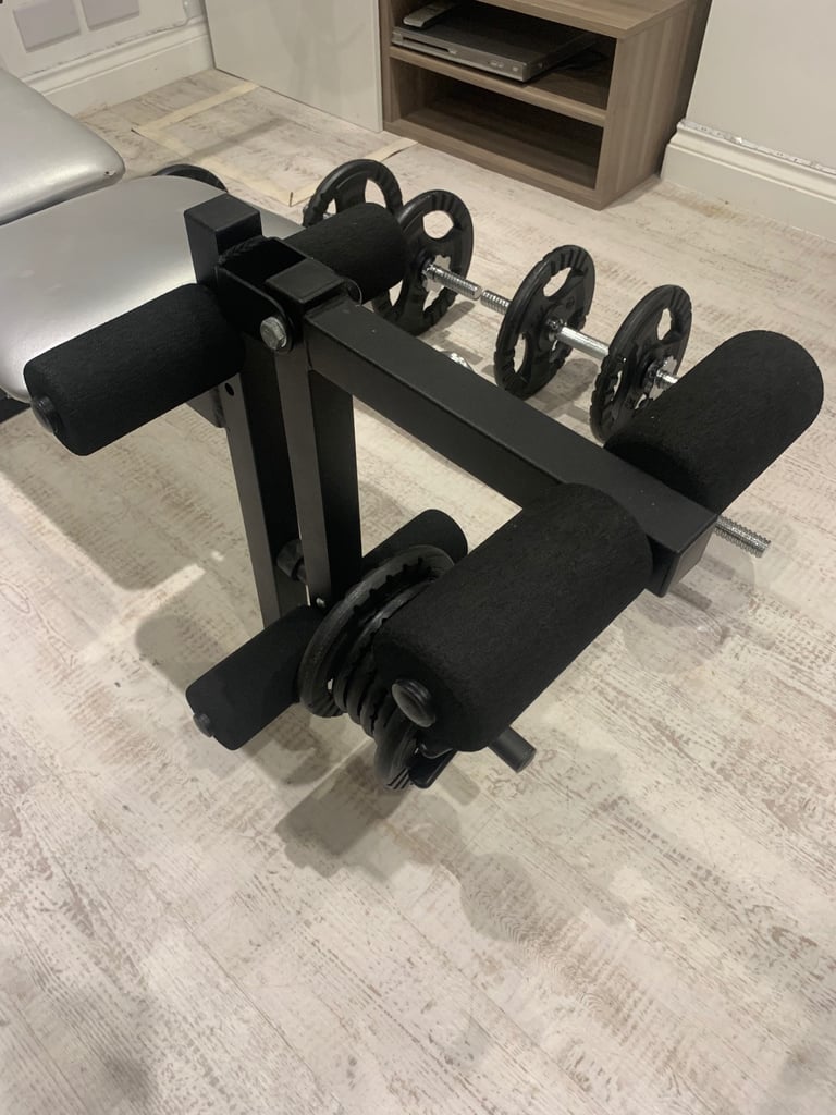 York Fitness B500 bench and weights 