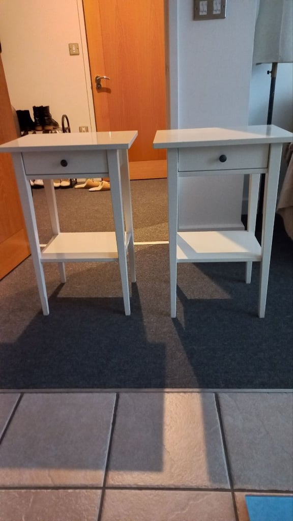 image for Two Ikea Hemnes bedside tables