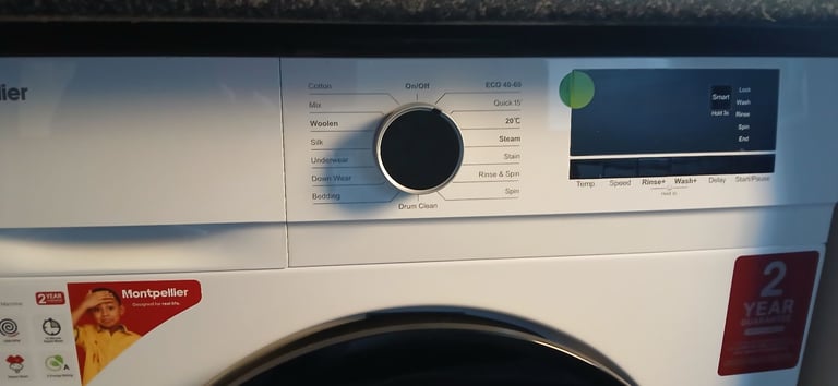White Montpellier MWM 612w,,,1200 spin with 6kg load washing machine 