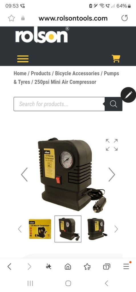image for 12v tyre pump